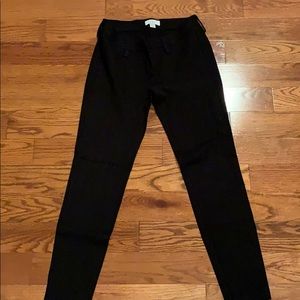 Black stretch legging pants